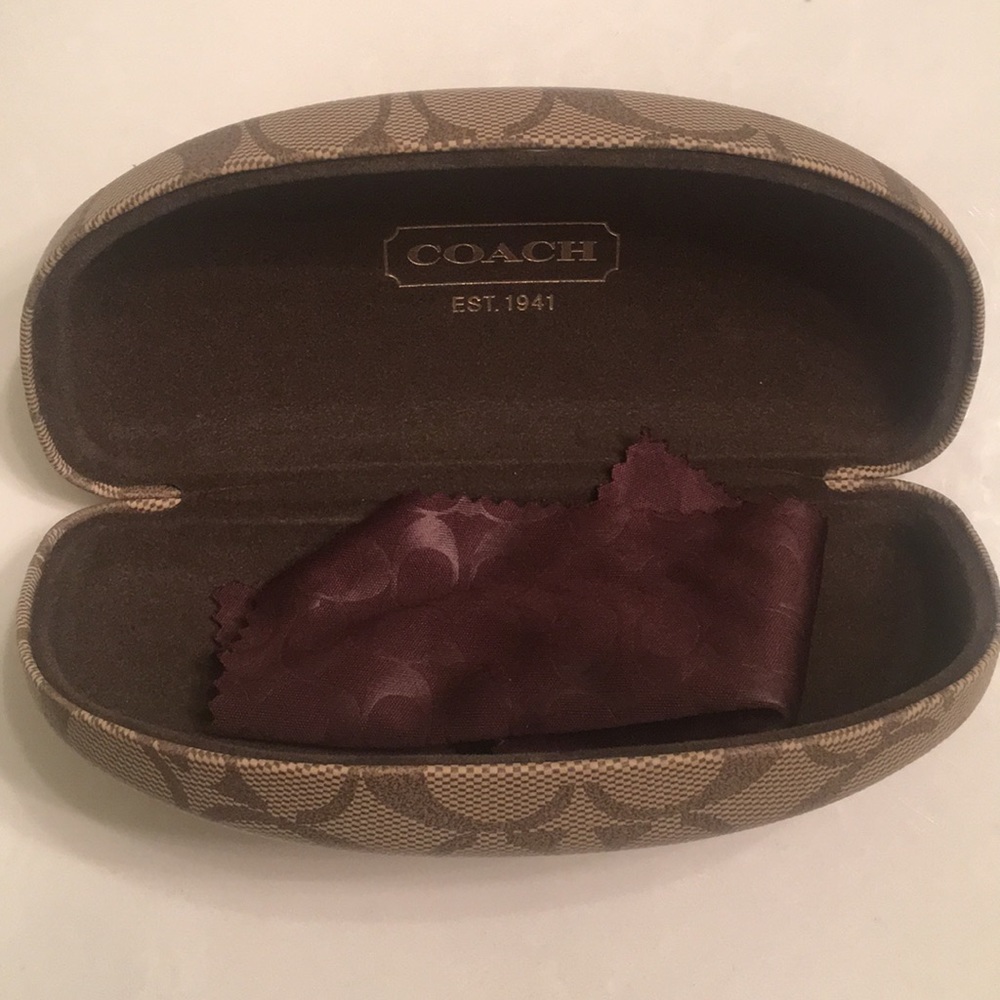 Coach eyeglass case